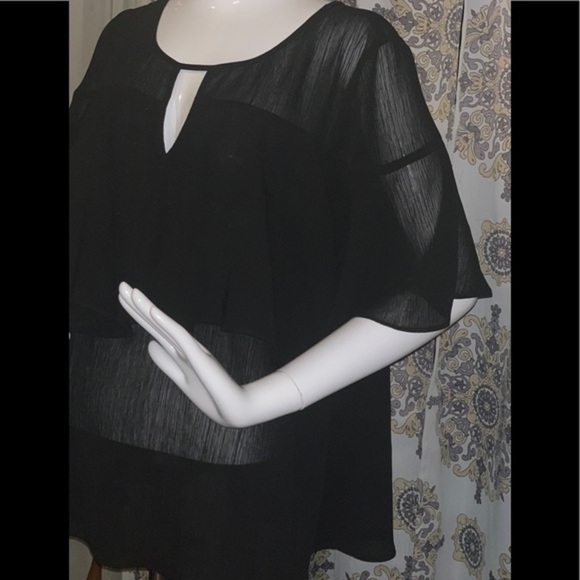 Ann Taylor flowy top sheer layers M - Picture 1 of 4